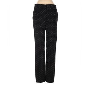 Zara Black and White Polka Dot Straight Leg Pants